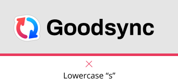 GoodSync Logo misuse