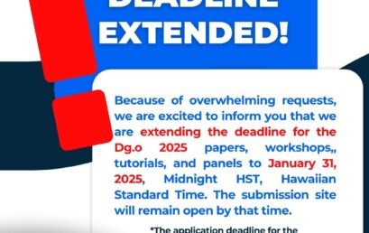 Dg.o 2025 CFP Deadline Extended to January 31st!