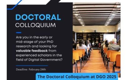 Dg.o 2025 Doctoral Colloquium Application Deadline Approaching Quickly